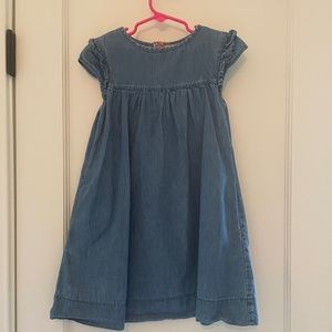 Mini Boden Denim Lined Dress, Girls size 6-7